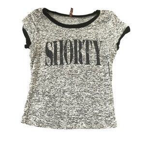 NWT Pink Berry‎ SHORT Graphic Slim Fitted Short Sleeve Tee